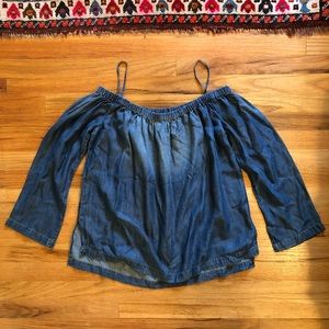 Cloth and Stone Denim Blouse